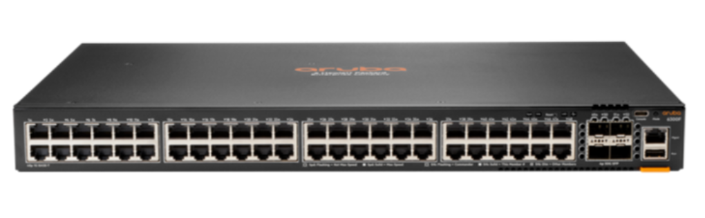 HPE Aruba 6300F 48-port 1GbE and 4-port SFP56 Switch